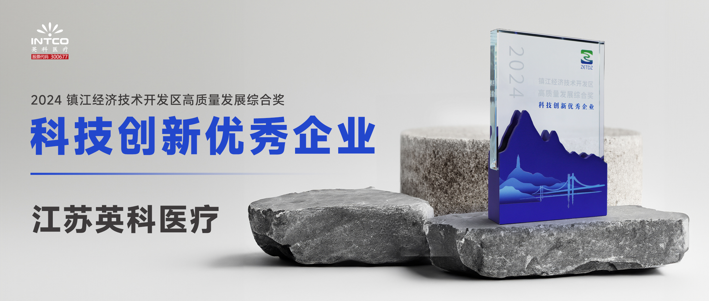 江蘇英科醫療榮膺鎮江經濟技術開發區“高質量發展綜合獎-科技創新優秀企業”
